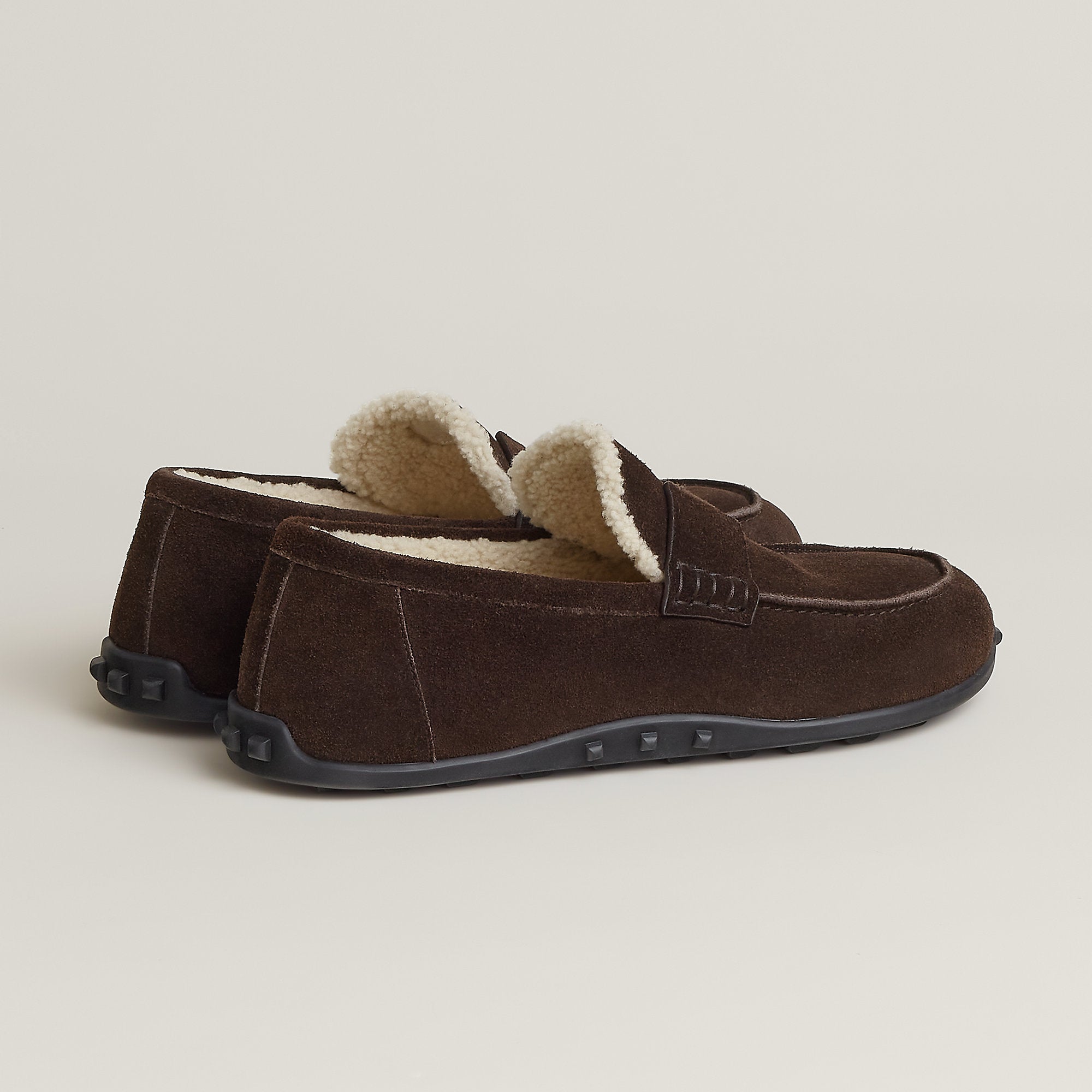  Hermes Lazy Loafer Noir