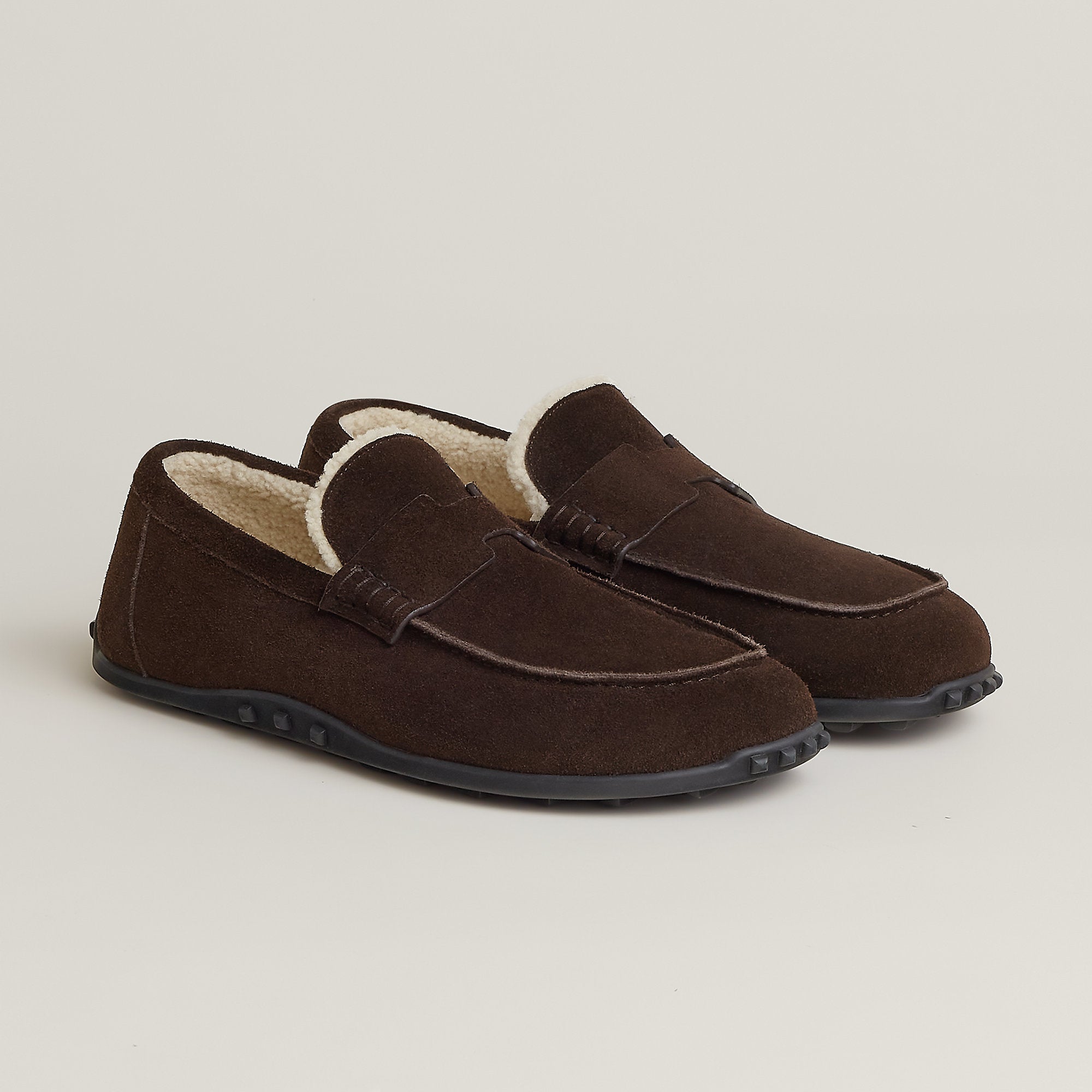  Hermes Lazy Loafer Noir