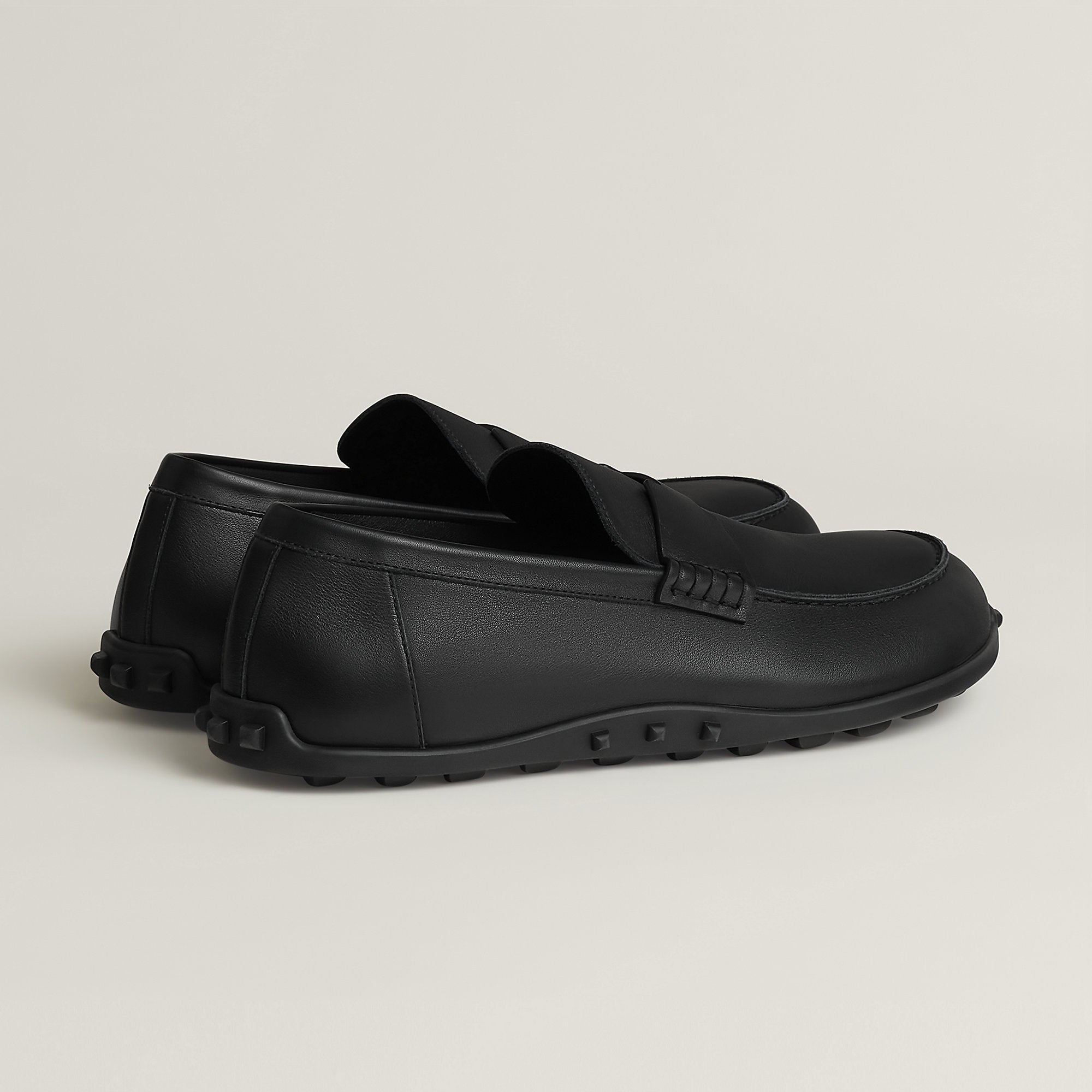  Hermes Lazy Loafer Noir