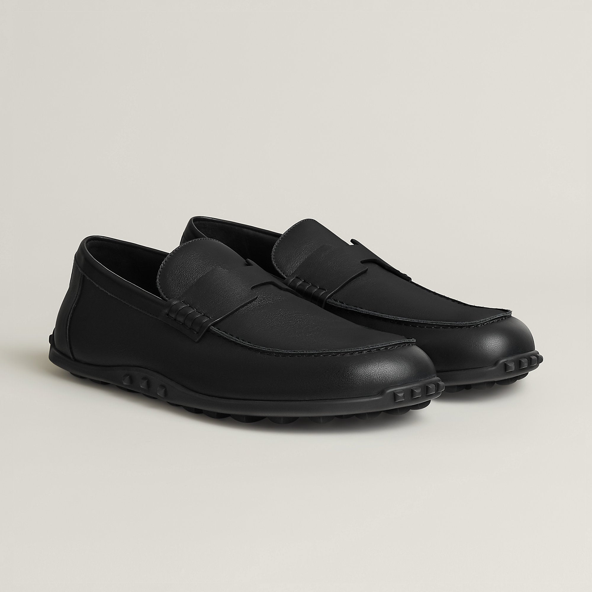  Hermes Lazy Loafer Noir