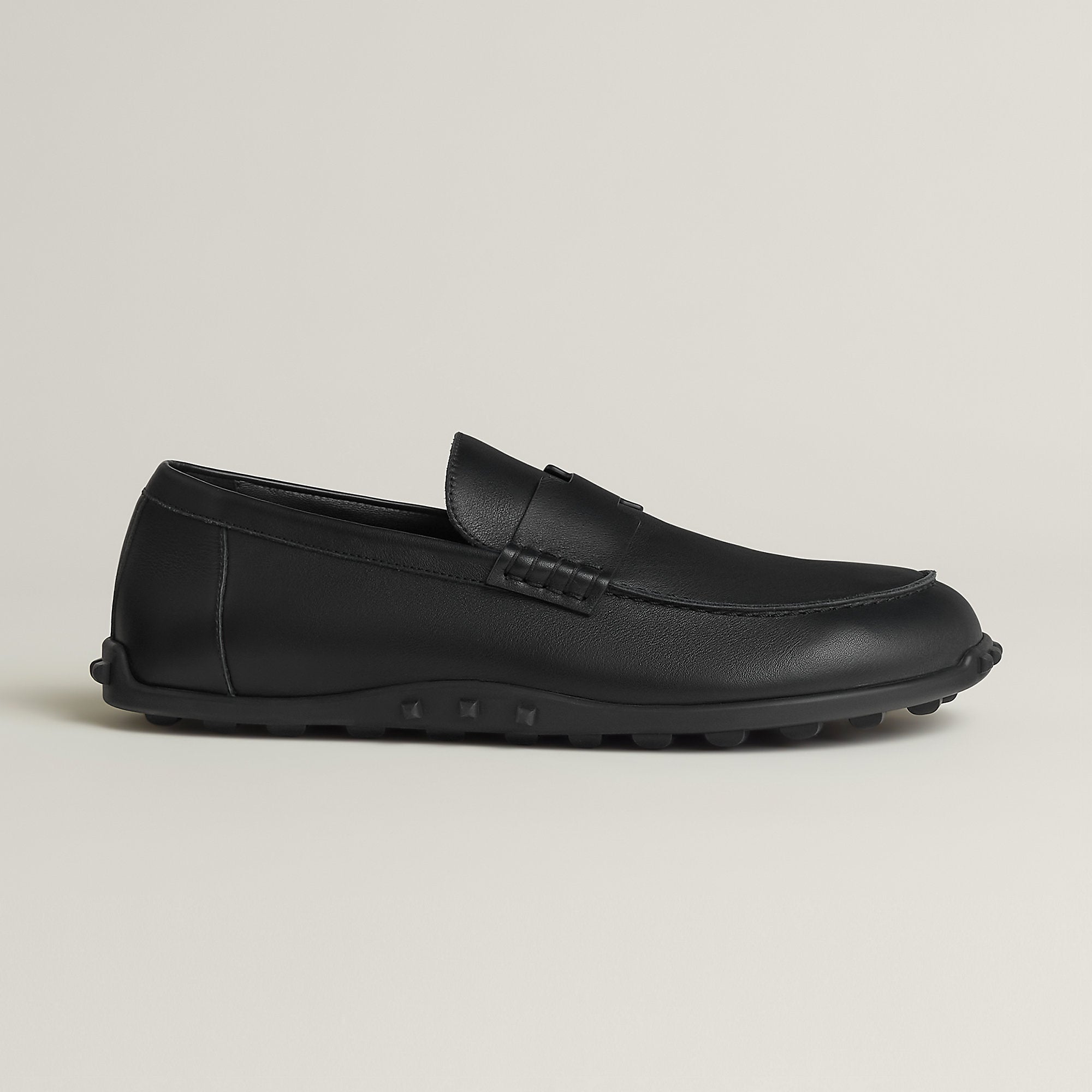 Hermes Lazy Loafer Noir