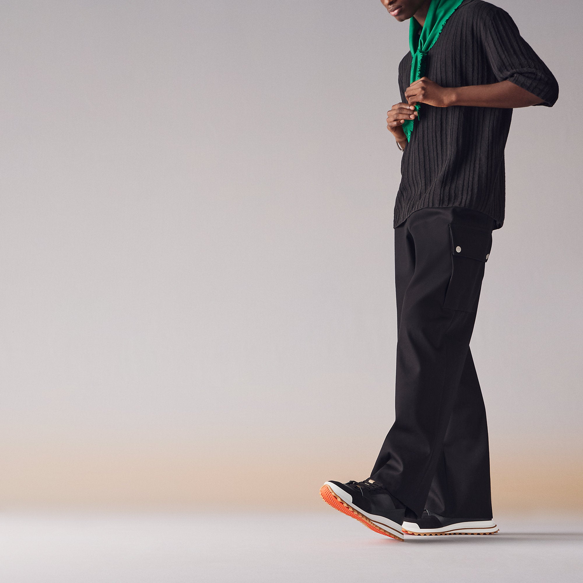  Hermes Leader Sneaker Multie Blanc