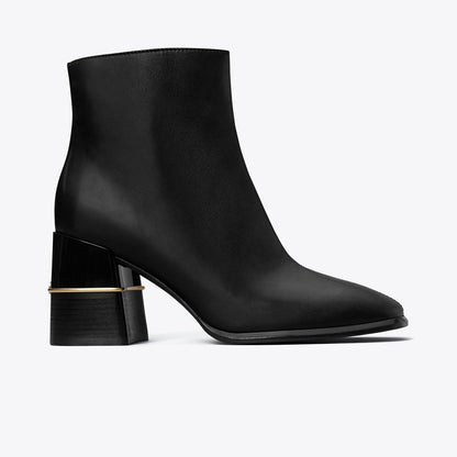 Tory Burch Leather Ankle Boot PERFECT BLACK