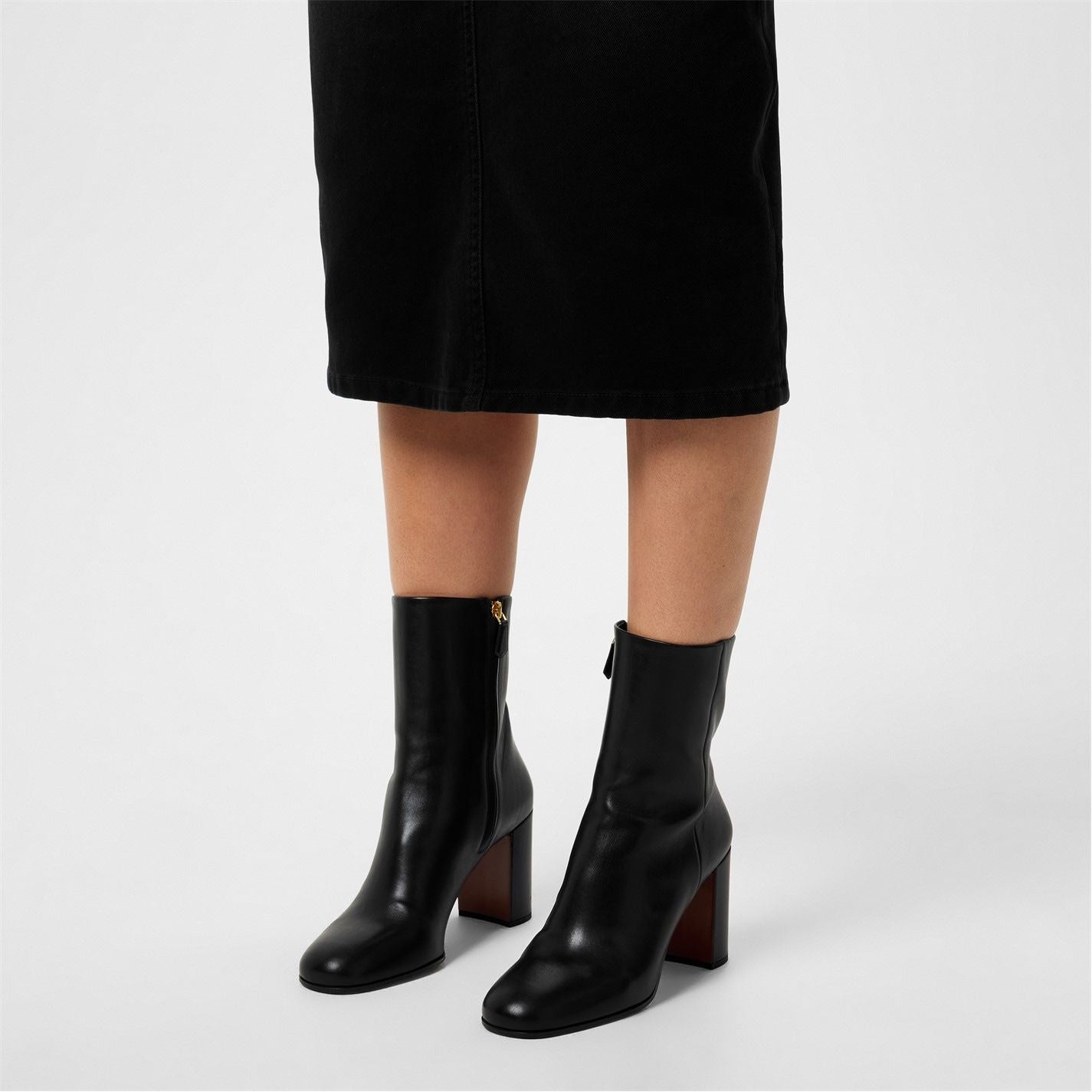  Leather Boots Black