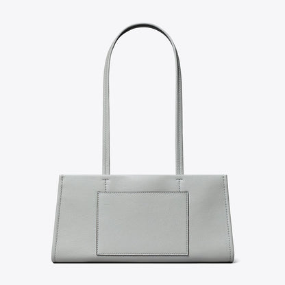 Tory Burch Leather East West Satchel Misty Cloud