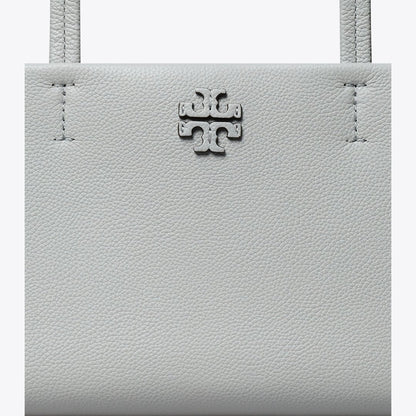 Tory Burch Leather East West Satchel Misty Cloud
