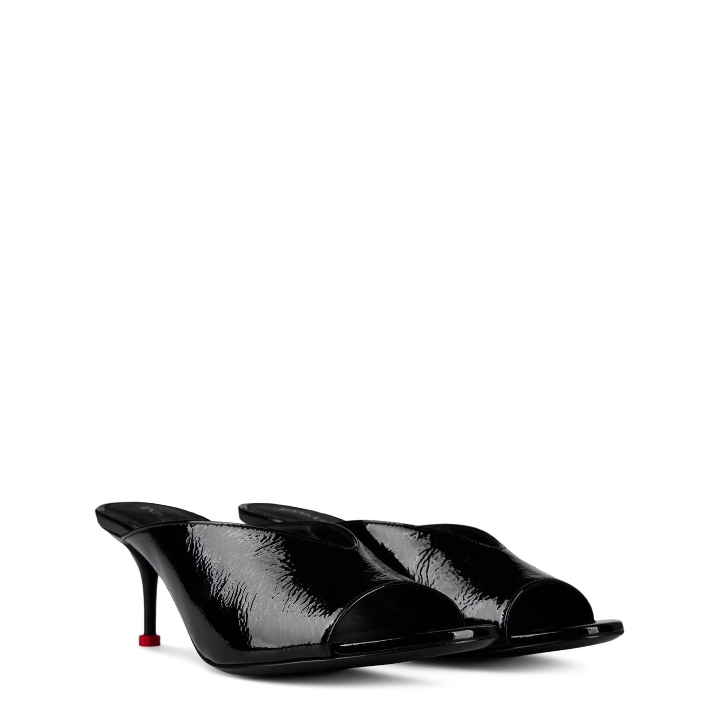  Leather Mules Blk