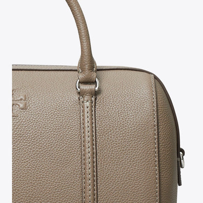 Tory Burch Leather Satchel Wild Mushroom