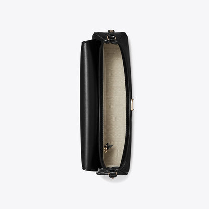 Tory Burch Leather Shoulder Bag Black