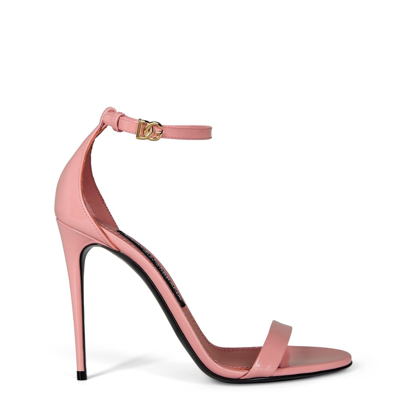  Leather Strappy Sandals Pink