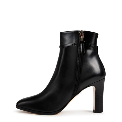  Leather Whitney Ankle Boot Black