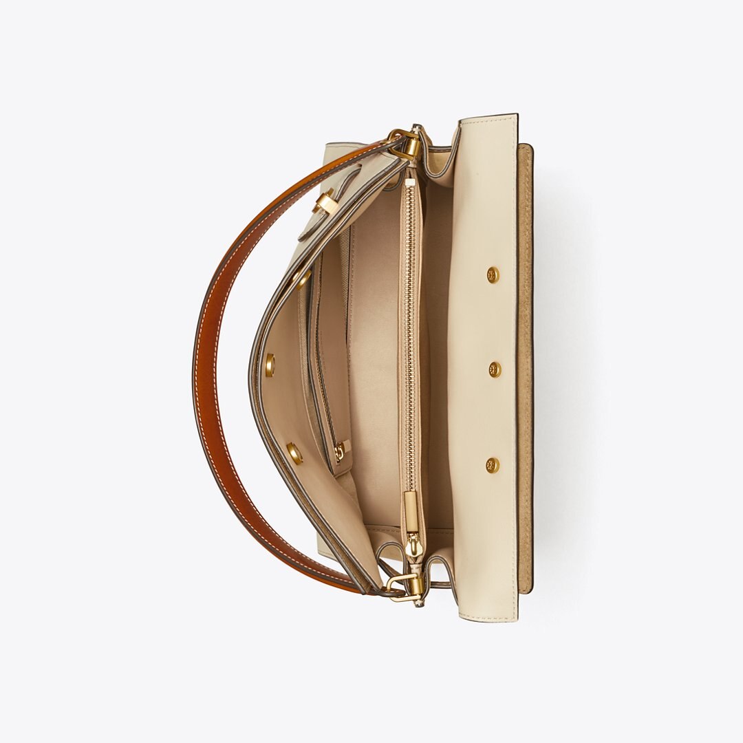 Tory Burch Lee Radziwill Double Bag New Cream