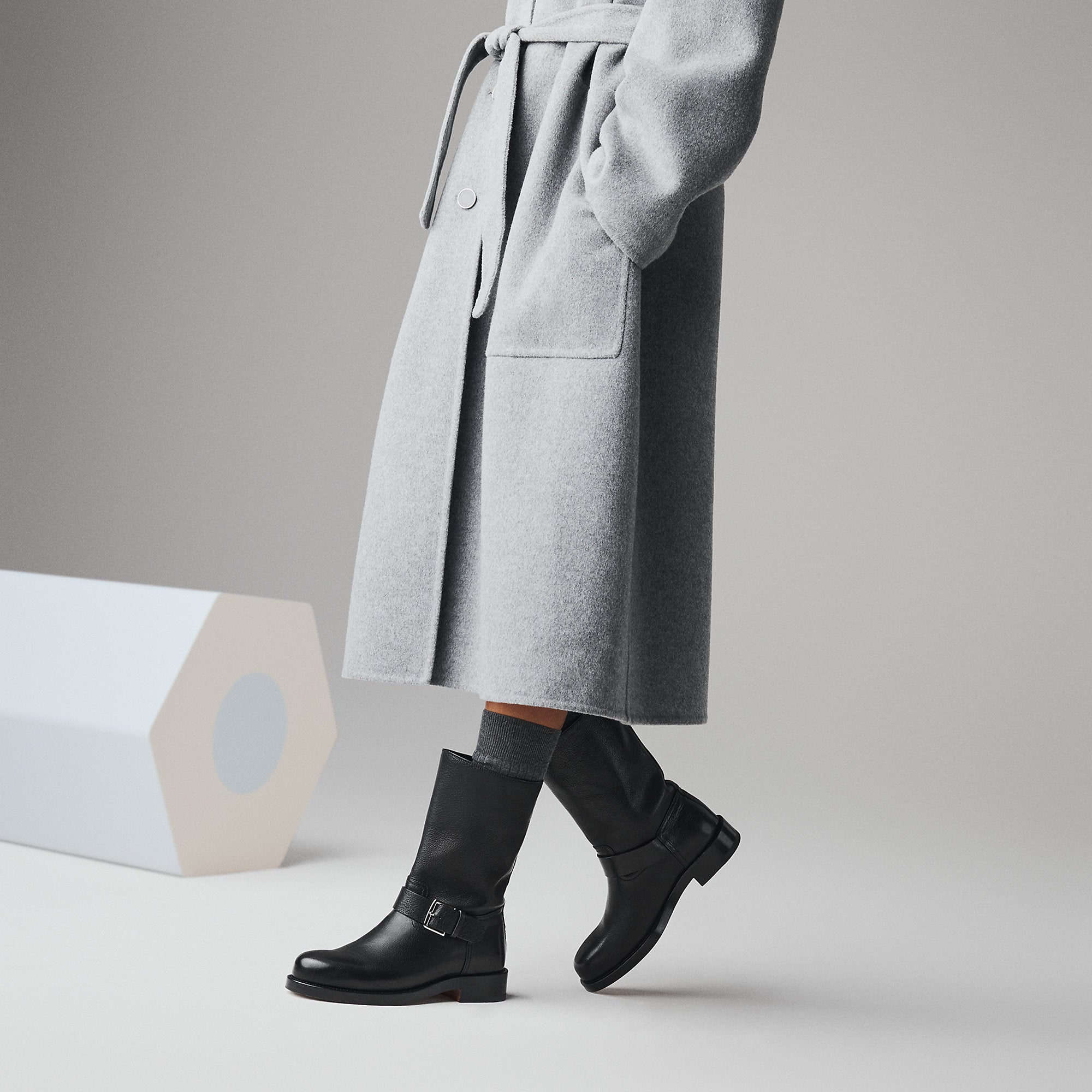  Hermes Leo Ankle Boot Noir