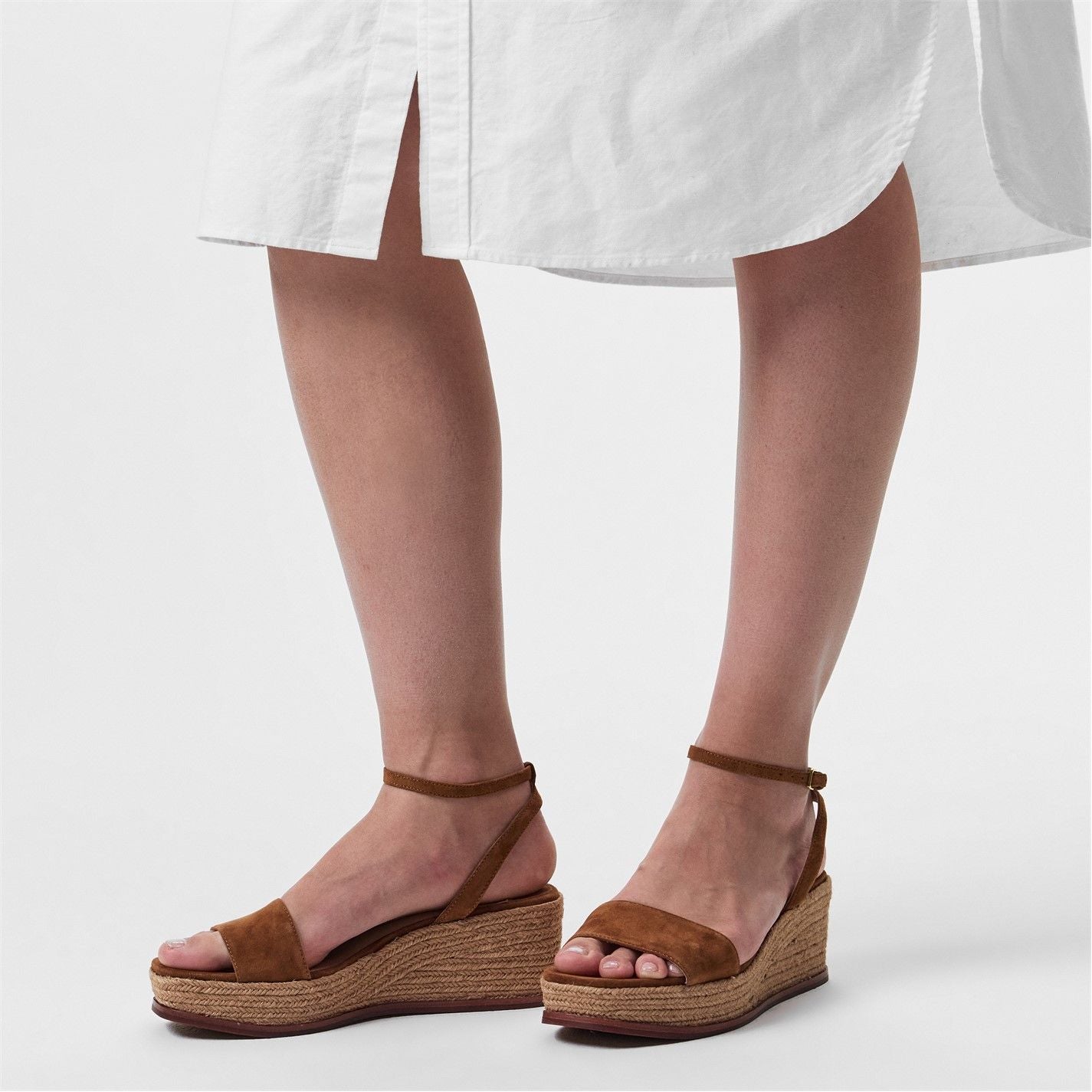  Leona Wedge Heels Whiskey