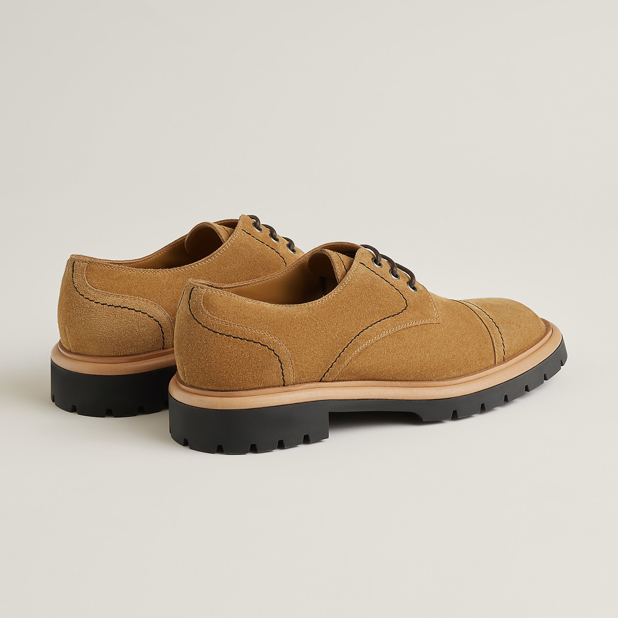  Hermes Lewis Derby Shoe Brun Fum