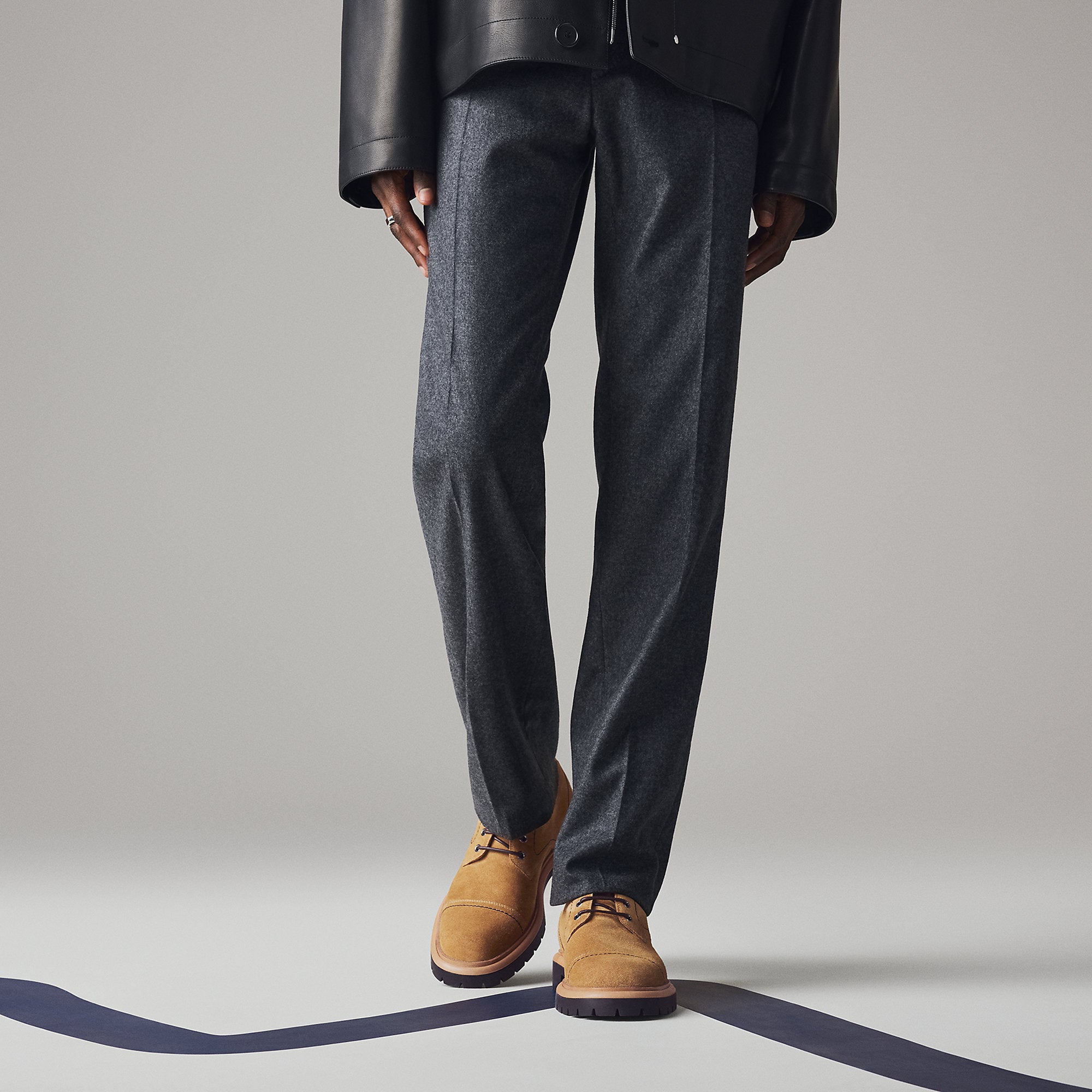  Hermes Lewis Derby Shoe Brun Fum