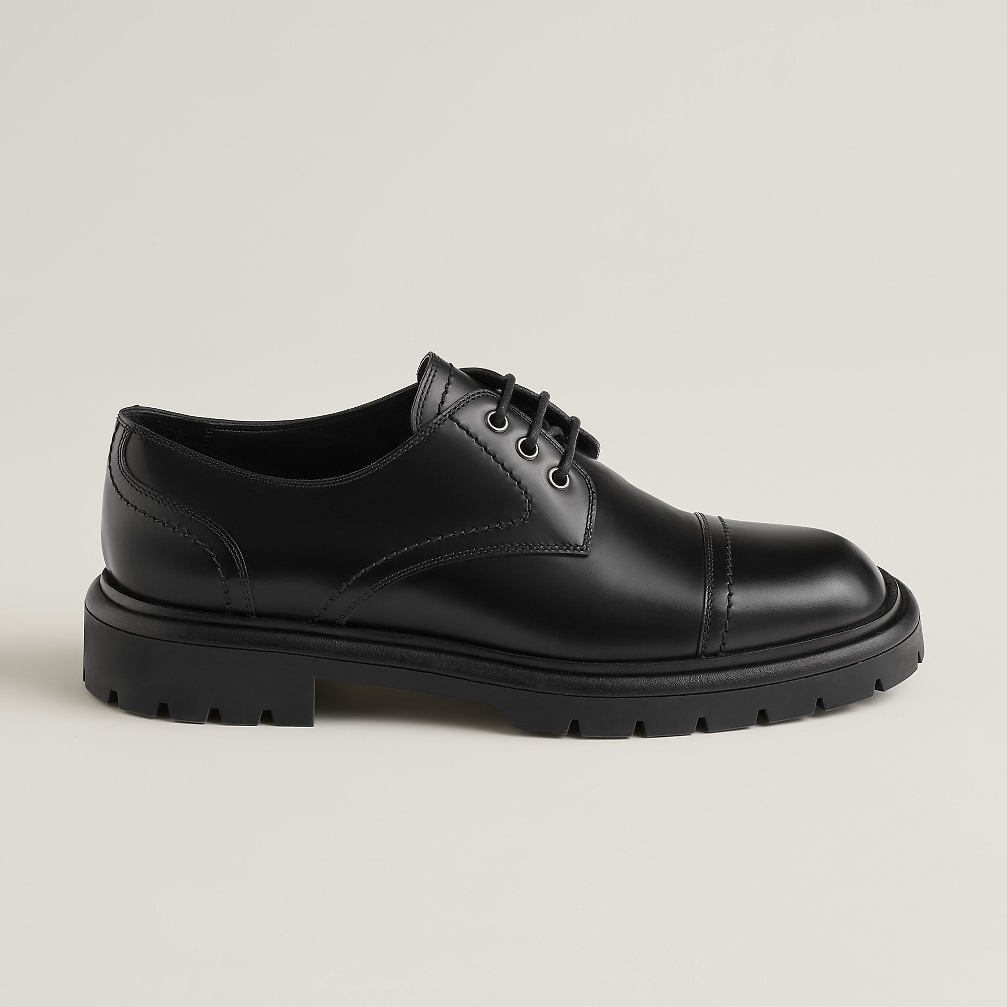  Hermes Lewis Derby Shoe Noir