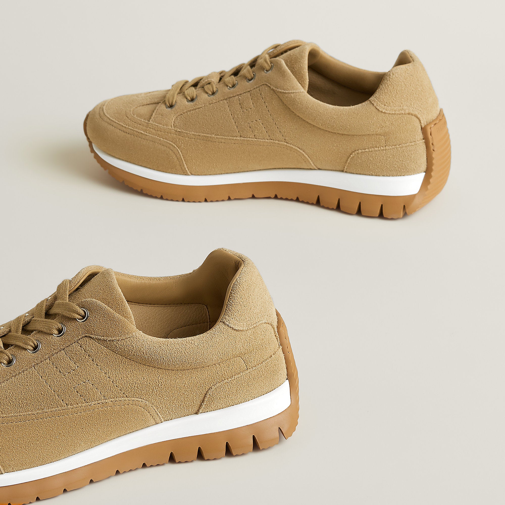  Hermes Libera Sneaker Beige Albtre
