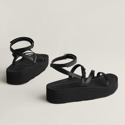  Hermes Liberte Sandal Noir