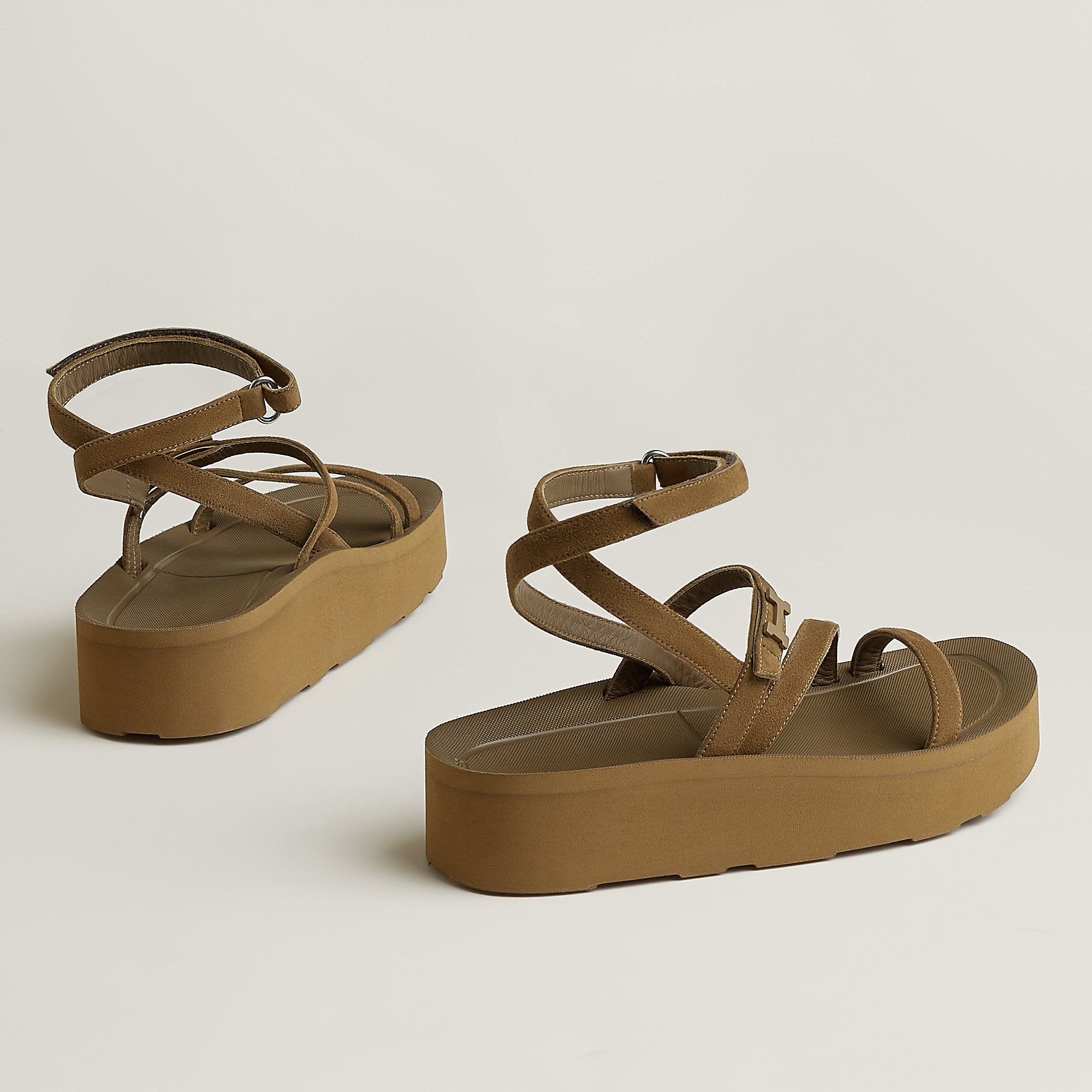  Hermes Liberte Sandal Terre Ambre