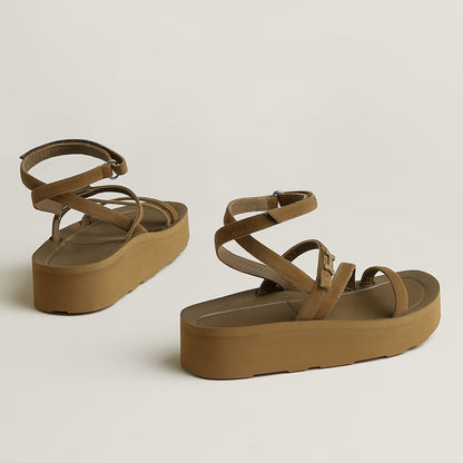  Hermes Liberte Sandal Terre Ambre