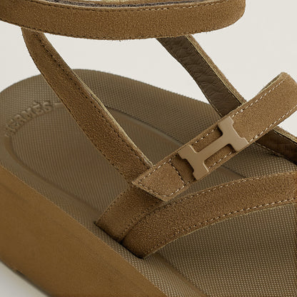  Hermes Liberte Sandal Terre Ambre