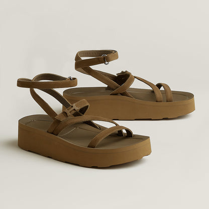  Hermes Liberte Sandal Terre Ambre