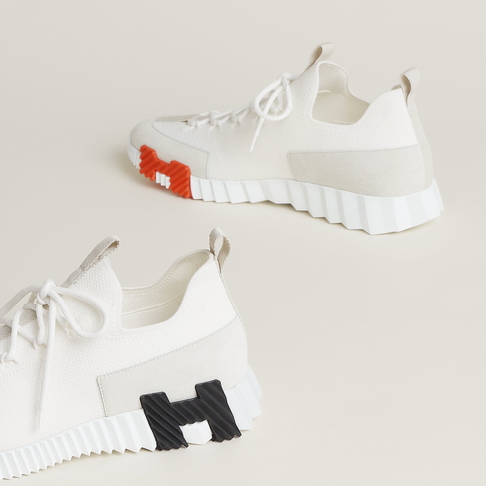  Hermes Lift Slip On Sneaker Blanc