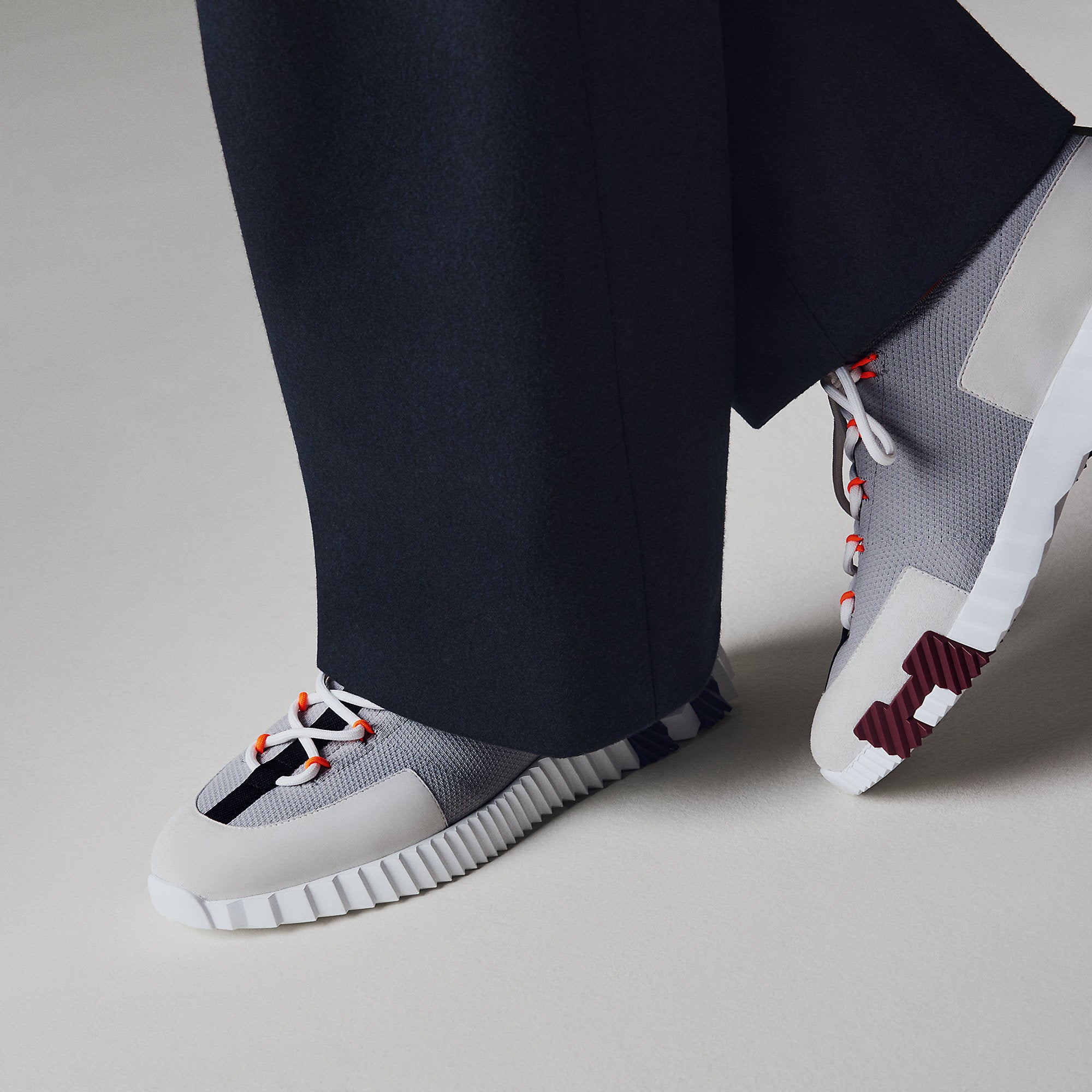  Hermes Lift Slip On Sneaker Multie Beige Galet
