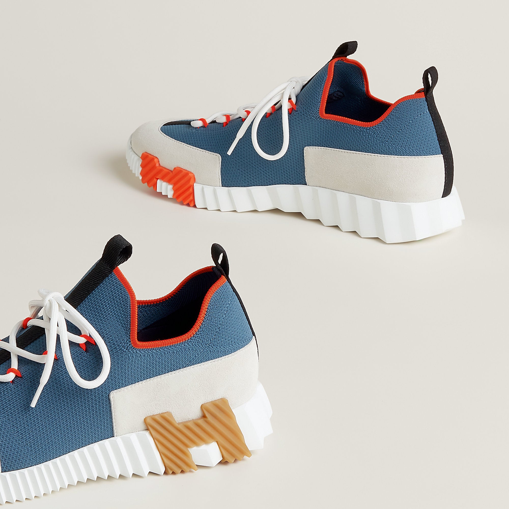 Hermes Lift Slip On Sneaker Multie Bleu Turquin