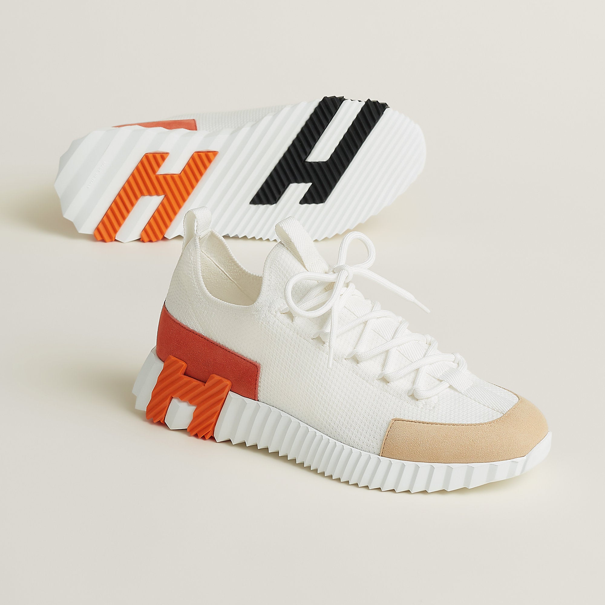  Hermes Lift Slip On Sneaker Multie Blanc