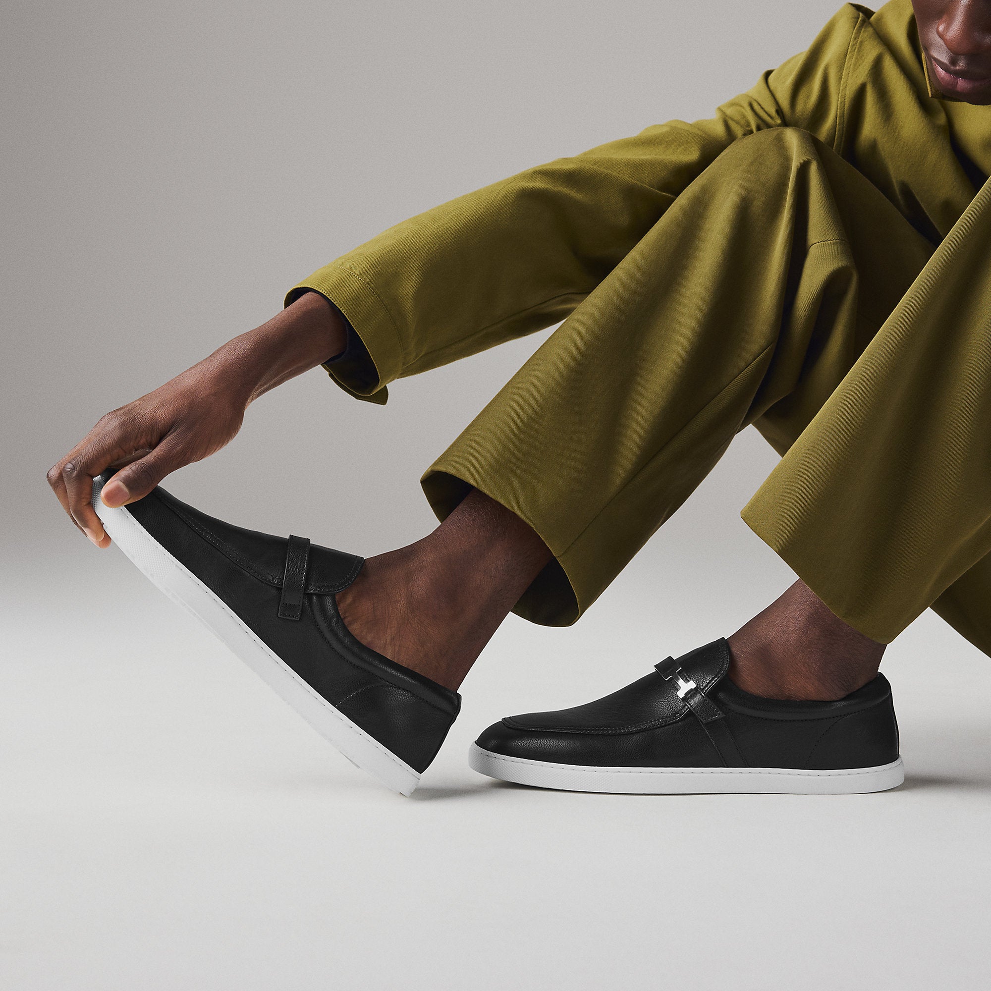  Hermes Like Loafer Noir
