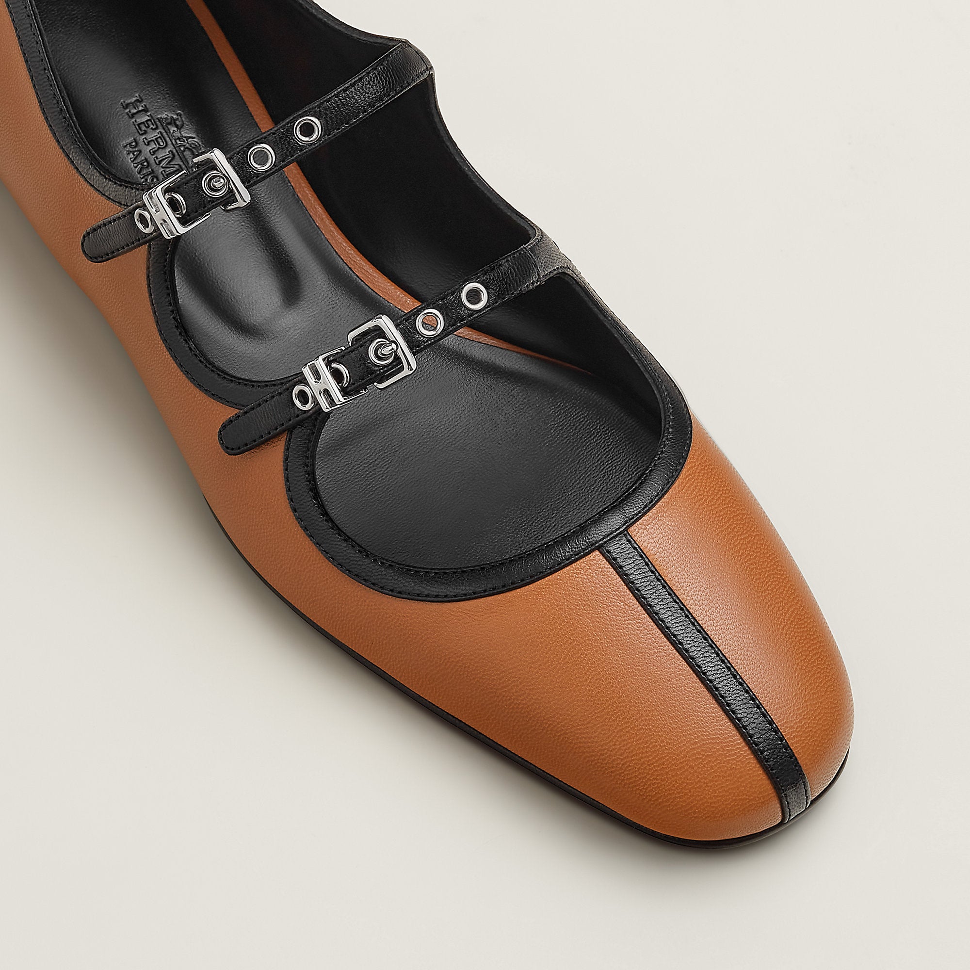  Hermes Lilia Ballet Flat Naturel