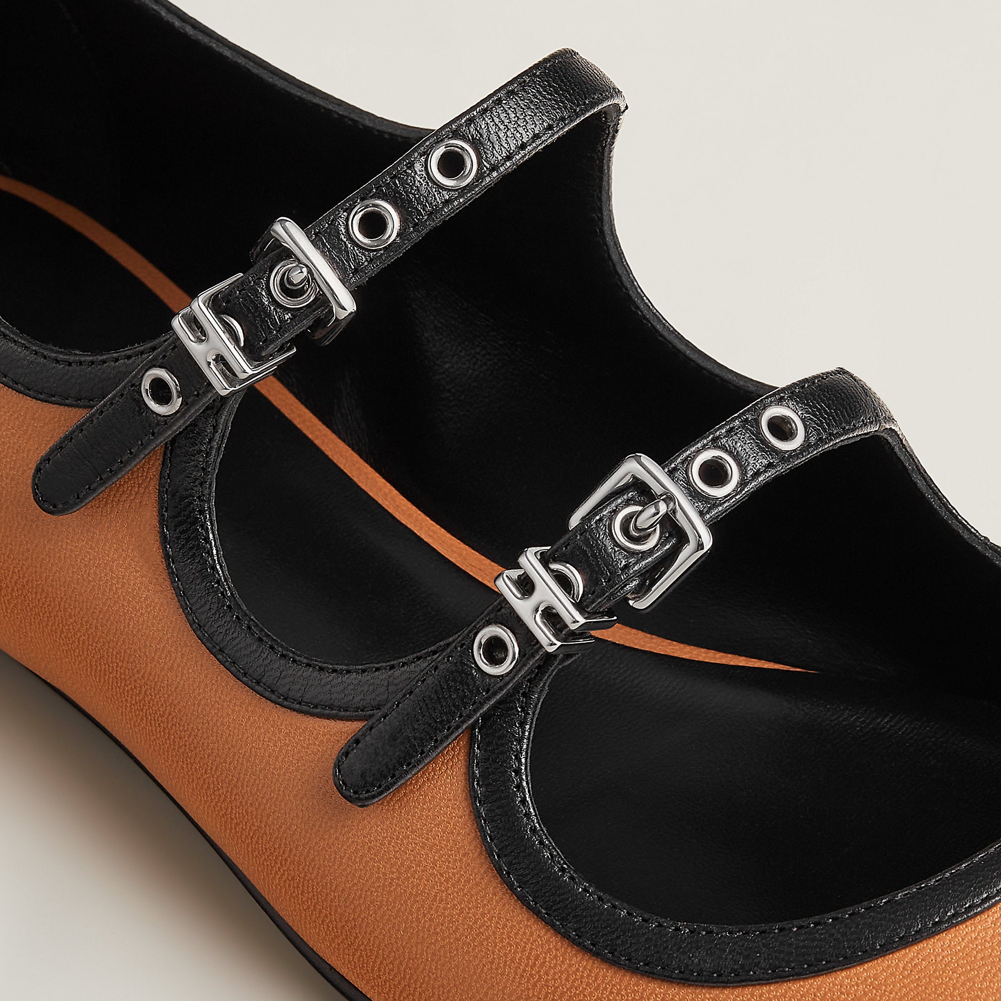  Hermes Lilia Ballet Flat Naturel