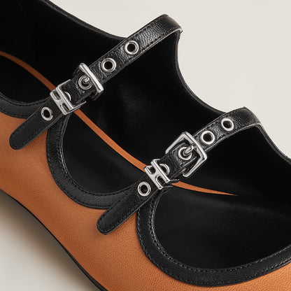  Hermes Lilia Ballet Flat Naturel
