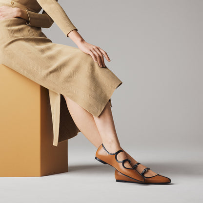  Hermes Lilia Ballet Flat Naturel