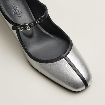  Hermes Lilibeth 40 Pump Argent
