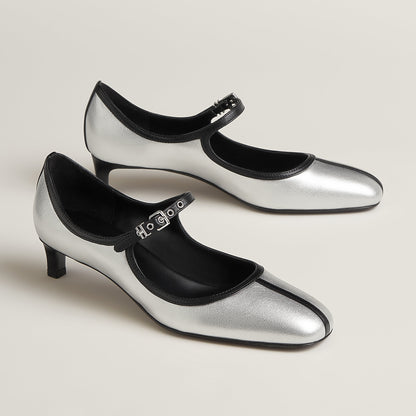  Hermes Lilibeth 40 Pump Argent