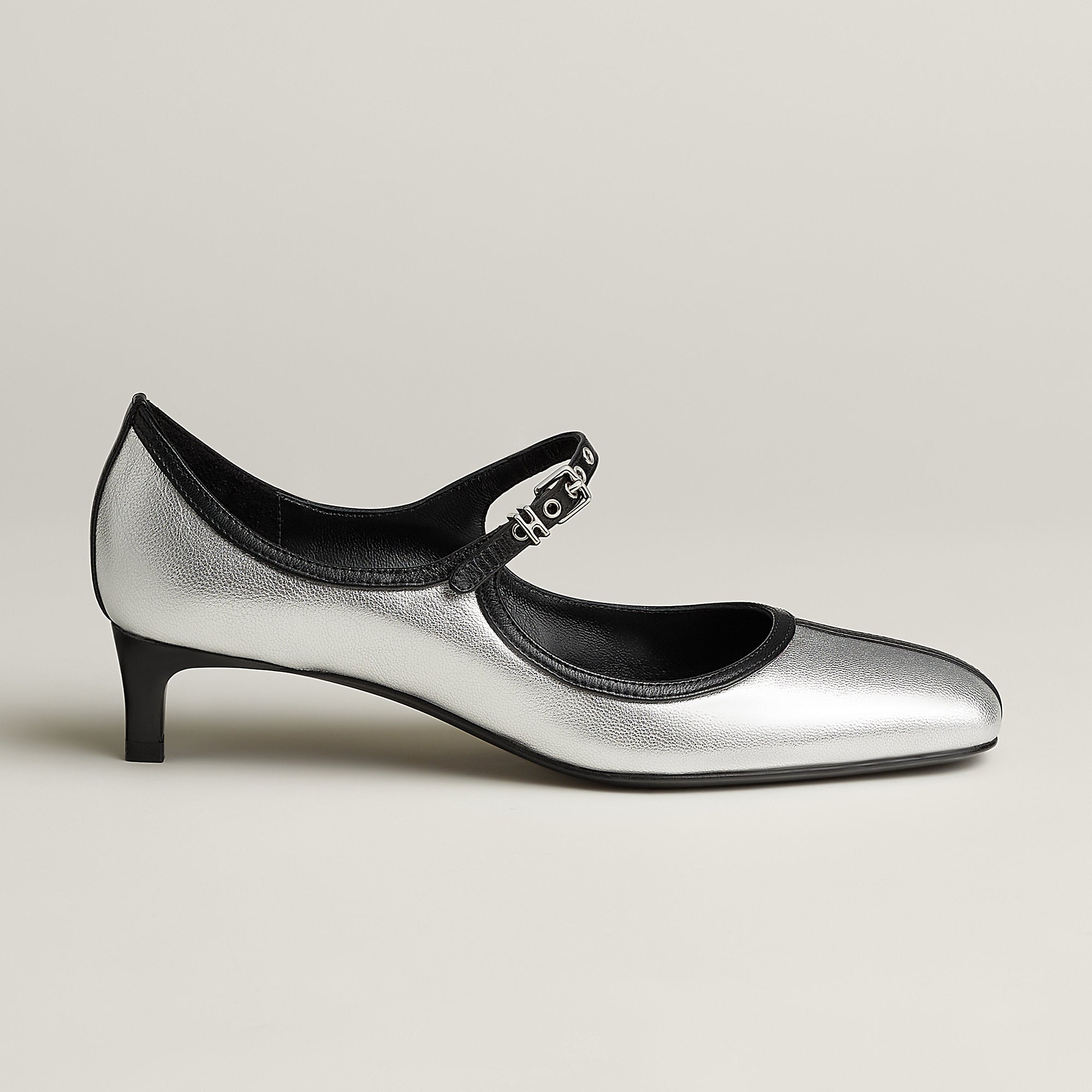 Hermes Lilibeth 40 Pump Argent