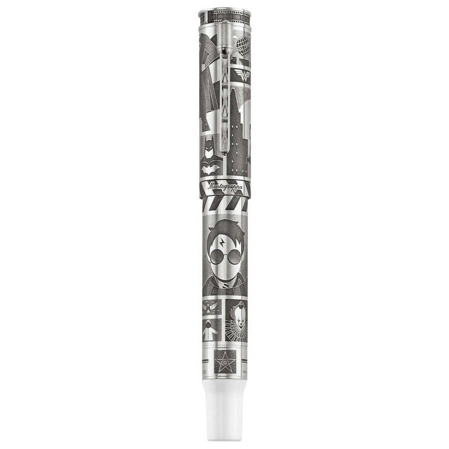 Limited Edition Montegrappa Warner Bros. 100Th Anniversary Fine Nib Silver/White Fountain Pen Iswbn2Se