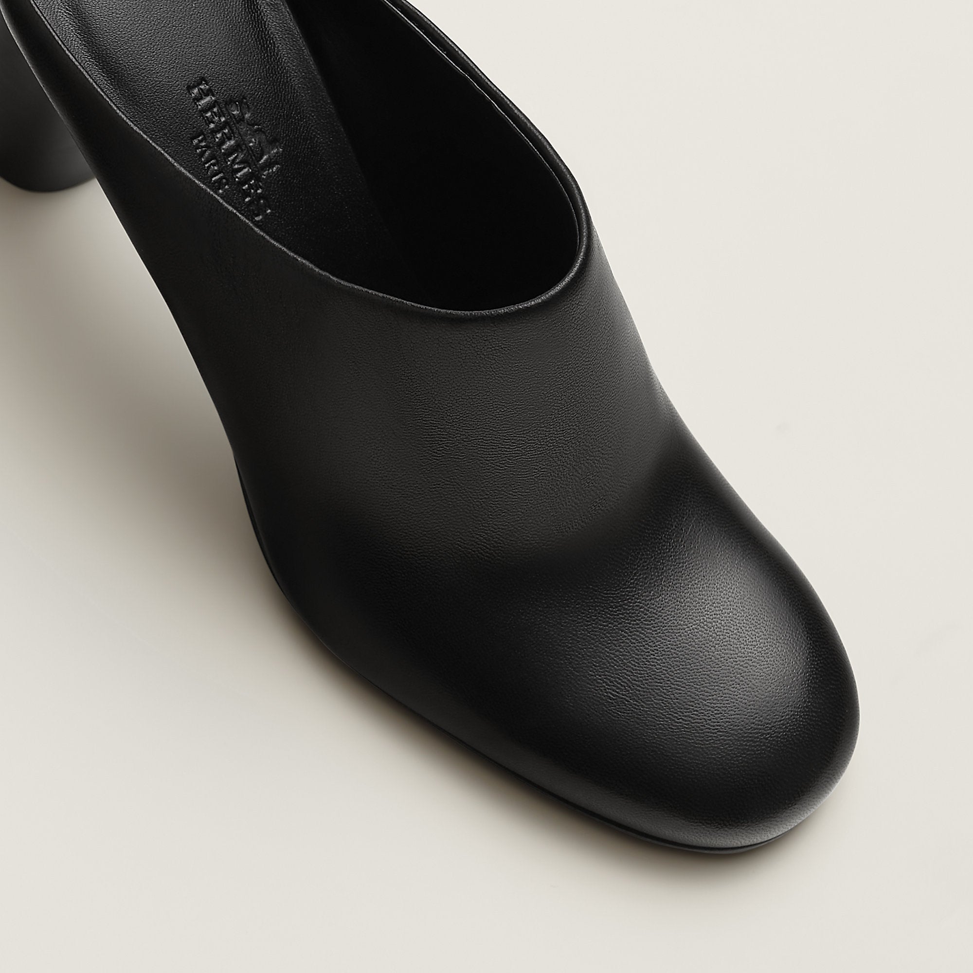  Hermes Lina 80 Mule Noir