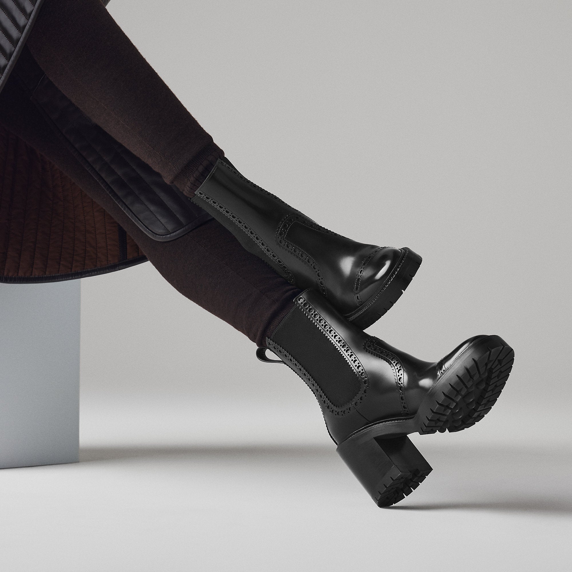 Hermes Lindsay 70 Ankle Boot Noir