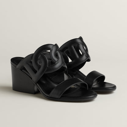  Hermes Lipari 70 Sandal Noir