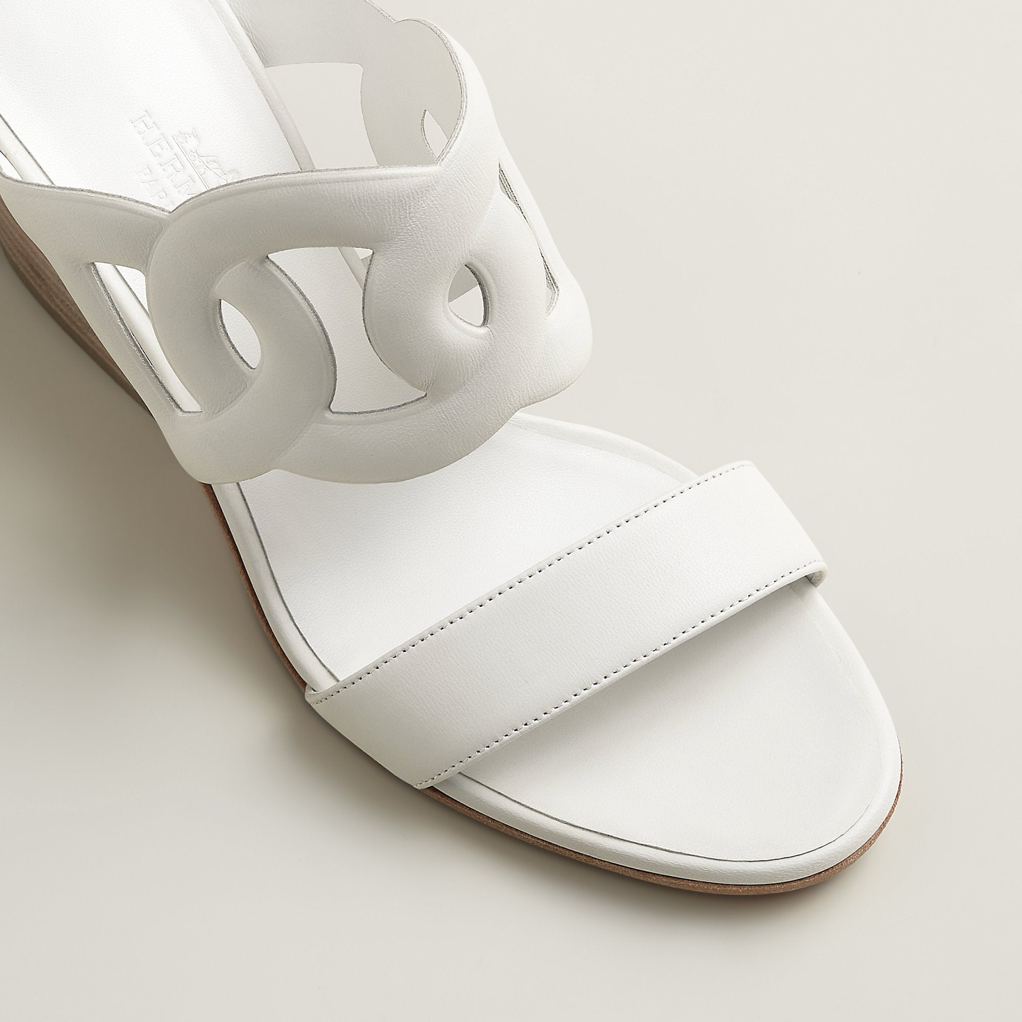  Hermes Lipari 70 Sandal Blanc