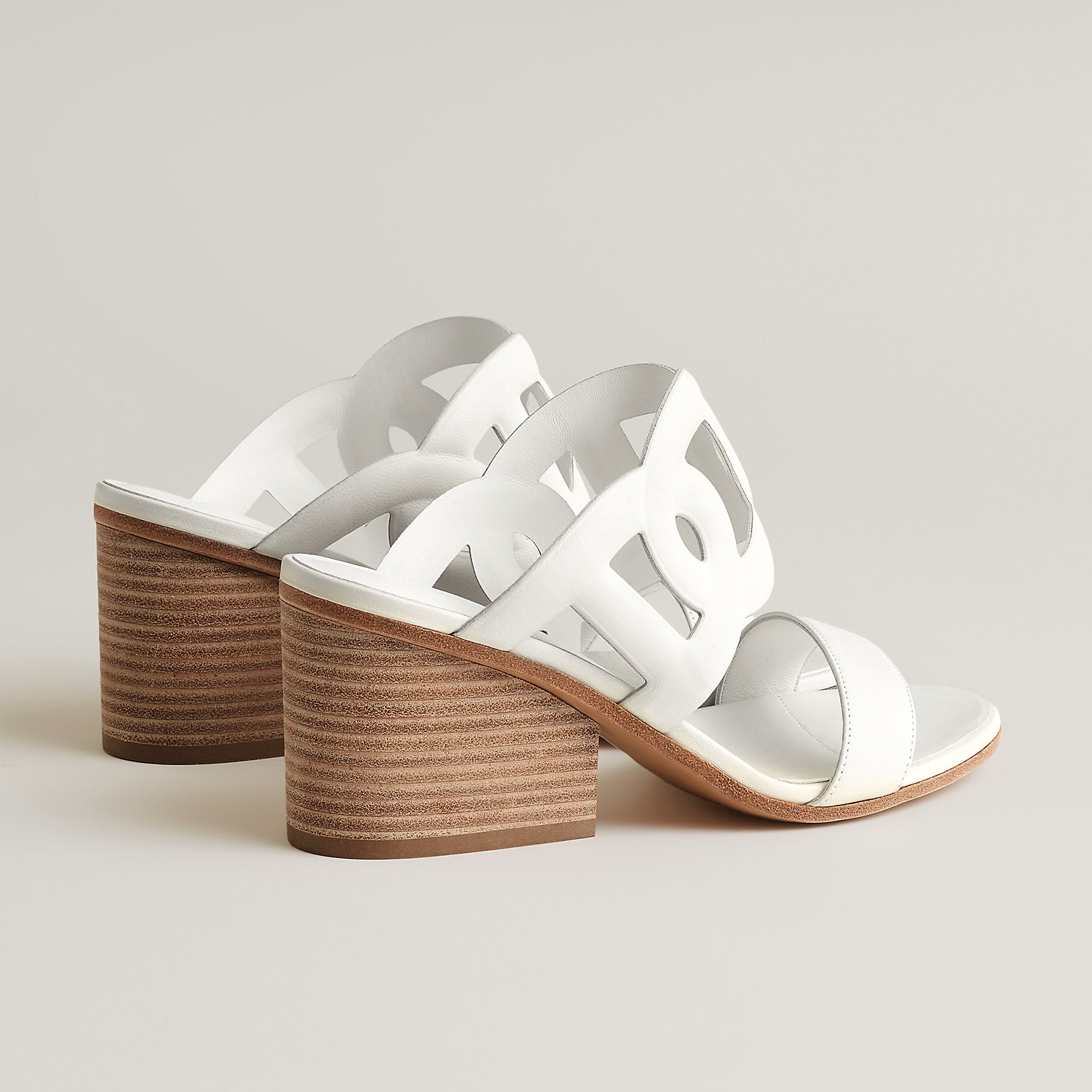  Hermes Lipari 70 Sandal Blanc