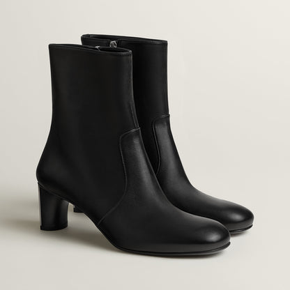 Hermes Lisa 55 Ankle Boot Noir