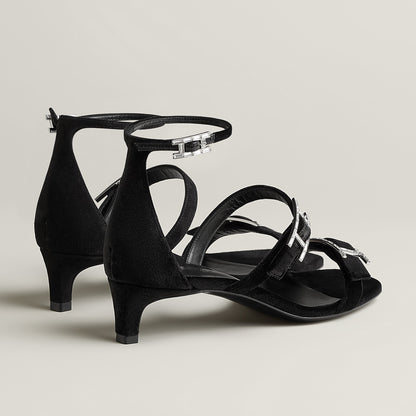  Hermes Liv 40 Sandal Noir