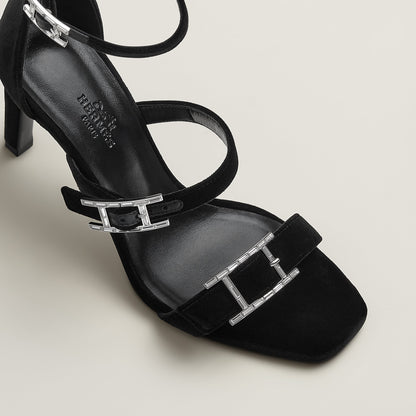  Hermes Liv 90 Sandal Noir