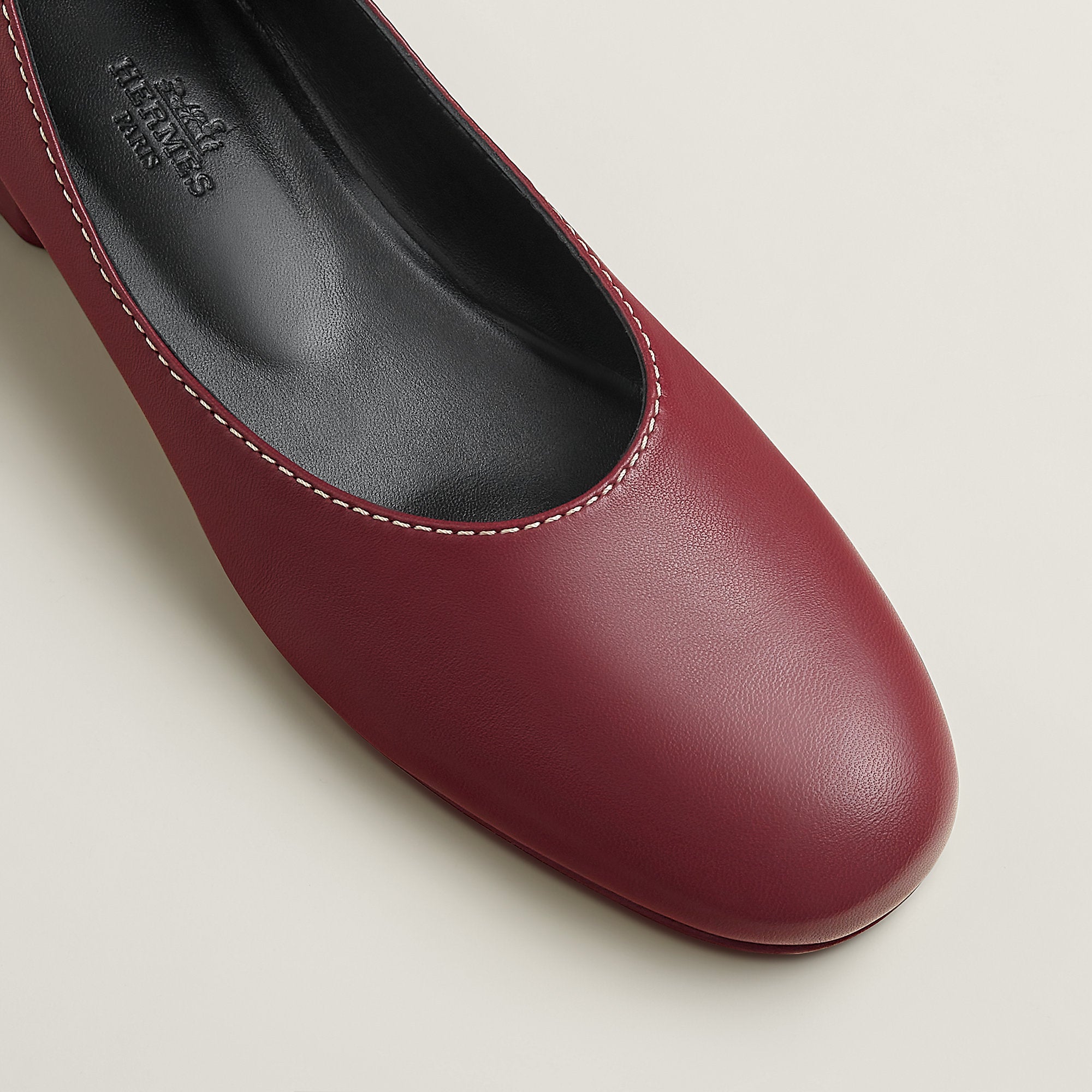  Hermes Liz Ballet Flat Rouge H