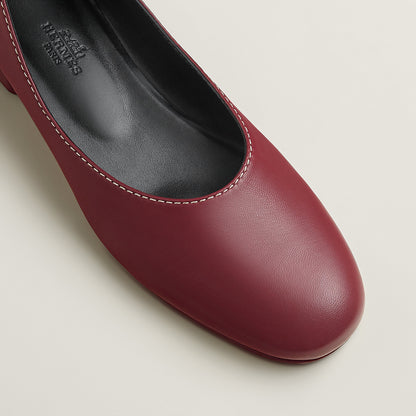  Hermes Liz Ballet Flat Rouge H